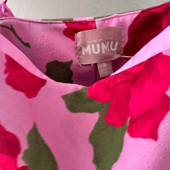Show Me Your MuMu Pink Rose Print Mini Dress - Picture 6 of 10